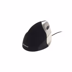 BakkerElkhuizen Evoluent3 Mouse (Right Hand), Right-hand, Vertical design, Laser, USB Type-A, 2600 DPI, Black, Silver