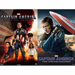 Disney Captain America: The First Avenger/Captain America: The Winter Soldier, DVD, PG-13, English, Adventure, 2D, 2 discs
