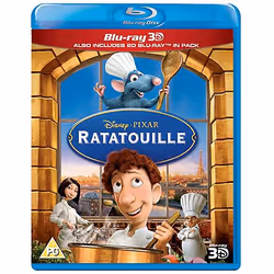 Disney Ratatouille, Animated film/cartoon, Blu-ray, PG, English, 2D+3D, B