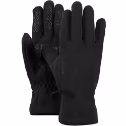 Barts Mens Soft Fleece Elasticated Wrist Palm Grip Warm Winter Gloves - L, Black