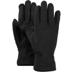Barts Mens Soft Fleece Elasticated Wrist Palm Grip Warm Winter Gloves - L, Black
