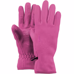 Barts Kids Childrens Soft Fleece Palm Grip Elasticated Warm Winter Gloves - 6-8 Yrs, Fuchsia