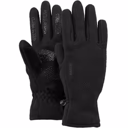 Barts Kids Childrens Soft Fleece Palm Grip Elasticated Warm Winter Gloves - 8-10 Yrs, Black