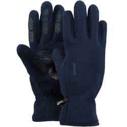 Barts Kids Childrens Soft Fleece Palm Grip Elasticated Warm Winter Gloves - 10-12 Yrs, Navy