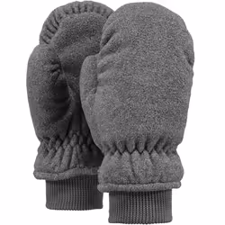 Barts Kids Childrens Soft Fleece Elasticated Cuff Warm Winter Mittens - 4-6 Yrs, Heather Grey