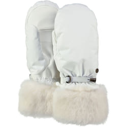 Barts Womens Empire Waterproof Faux Fur Warm Winter Ski Skiing Gloves Mittens - XS, White