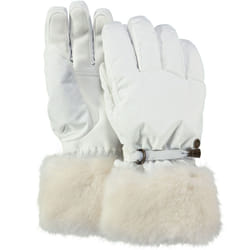 Barts Womens Empire Waterproof Faux Fur Warm Winter Ski Skiing Gloves - XS, White