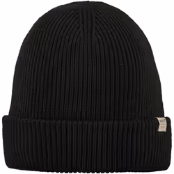 Barts Kids Kinabalu Fine Knit Cuffed Beanie Hat - 4-8 Yrs, Black