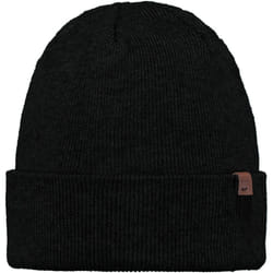 Barts Mens Willes Cuffed Fine Knitted Stretchy Warm Winter Beanie Hat - One Size, Black