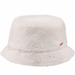 Barts Womens Breatia Faux Fur Adjustable Fully Lined Bucket Hat - One Size, Cream