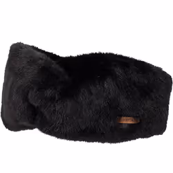 Barts Womens Breanne Faux Fur Warm Winter Knotted Headwear Headband - One Size, Black