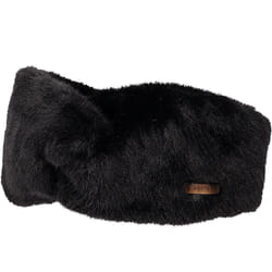 Barts Womens Breanne Faux Fur Warm Winter Knotted Headwear Headband - One Size, Black