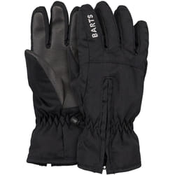 Barts Kids Childrens Zipper Water Repellent Insulated Warm Winter Gloves - 4-6 Yrs, Black