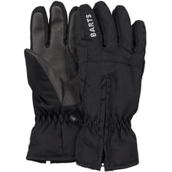 Barts Kids Childrens Zipper Water Repellent Insulated Warm Winter Gloves - 12 Yrs & Up, Black