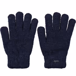 Barts Kids Childrens Shae Warm Soft Knitted Fleece Lined Winter Gloves - 4-6 Yrs, Navy