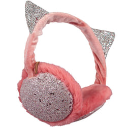 Barts Kids Childrens Lulu Soft Faux Fur Adjustable Warm Earmuffs Ear Warmers - One Size, Lipstick