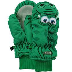 Barts Kids Childrens Nylon 3D Waterproof Outdoor Warm Winter Gloves Mittens - 2-3 Yrs, Green