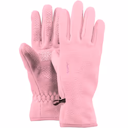Barts Kids Childrens Soft Fleece Palm Grip Elasticated Warm Winter Gloves - 6-8 Yrs, Pink