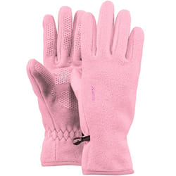 Barts Kids Childrens Soft Fleece Palm Grip Elasticated Warm Winter Gloves - 6-8 Yrs, Pink