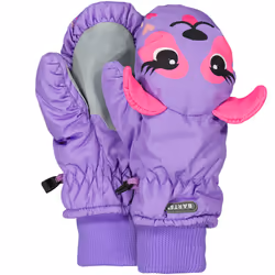 Barts Kids Childrens Nylon 3D Waterproof Outdoor Warm Winter Gloves Mittens - 2-3 Yrs, Lilac