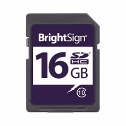 BrightSign 16GB SDHC Class 10, 16 GB, SDHC, Class 10, MLC, Black, Blue