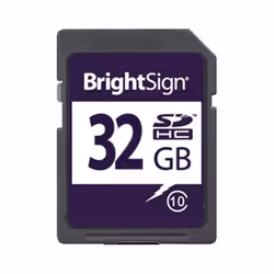 BrightSign 32GB SDHC Class 10, 32 GB, SDHC, Class 10, MLC, Black, Blue