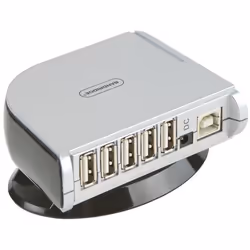 Bandridge BCP4107EC, 480 Mbit/s, Black, Silver, 1x USB2.0 / USB1.1, - Windows 98SE, ME, 2000, XP, Vista - Mac OS X, USB, 5V, ...