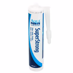 AquaForte SuperStrong Fix & Seal - 290ml Clear Sealant Waterproof Polymer Sealer
