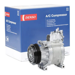 DENSO DCP09061 AC Compressor SCSB06C 12 ND-12 R1234yf, R134a with magnetic clutch FIAT: Panda II Hatchback, 500 Hatchback, Panda III Hatchback