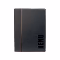 Securit MC-TRA4-BL, A4, Leather, PU plastic, Plastic, Black, Matt, Lacquer, Plastic, Rounded corners