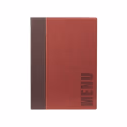 Securit MC-TRA4-WR, A4, Leather, PU plastic, Plastic, Brown, Red, Matt, Lacquer, Plastic, Rounded corners