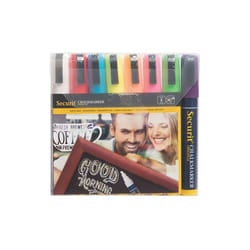 Securit SMA510-V8 chalk marker Chisel Blue, Brown, Green, Grey, Light Blue, Orange, Pink, Red, Violet, White, Yellow 8 pc(s)