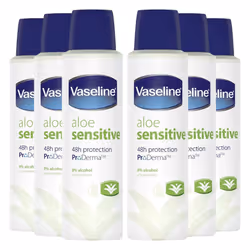 Vaseline 24H Protection ProDerma Anti-Perspirant, Aloe Fresh, 6 Pack - Additional view 4