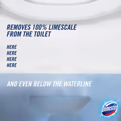 3xDomestos Zero Limescale Toilet Descaler Removes 100% Limescal 750 ml