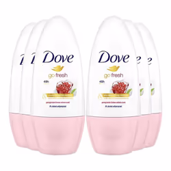 6 x Dove 48H protection Anti-perspirant Roll On 50 ml - Pomegranate & Lemon Verbana