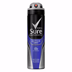 Sure Men Anti Perspirant 48H Protection Active Dry Deodorant, 6 Pack, 150ml