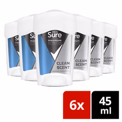 Maximum Protection Clean Scent Anti-perspirant Cream Stick 6 pack 96h protection deodorant for 3x stronger* sweat protection 45 ml