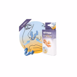 Airmax nasal dilator Anti snore device 76 more air Breathe freely through the nose More oxygen 1 Pack classic small blue Snor ...