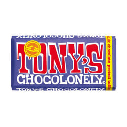Tony's Chocolonely Natural Pretzel Toffee Dark Milk Chocolate Bar 180g