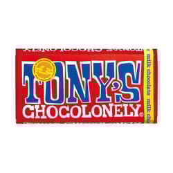 Tony's Chocolonely Natural Milk Chocolate Bar 180g