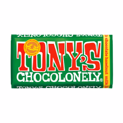 Tony's Chocolonely Natural Hazelnut Milk Chocolate Bar 180g