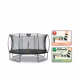 EXIT Silhouette trampoline ø366cm - black