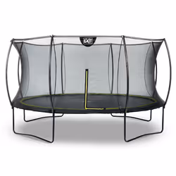 EXIT Silhouette trampoline ø427cm - black, Above ground trampoline, Round, 120 kg, 3 yr(s), Safety net, Black