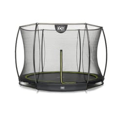 EXIT Silhouette ground trampoline ø244cm with safety net - black