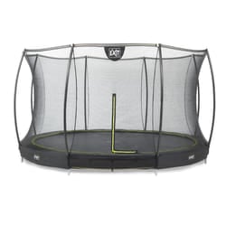 EXIT Silhouette ground trampoline ø366cm with safety net - black