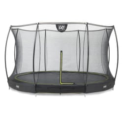 EXIT Silhouette ground trampoline ø427cm with safety net - black