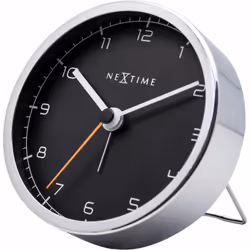 NeXtime 5194ZW, Quartz alarm clock, Black, AA, 90 mm, 90 mm, 75 mm