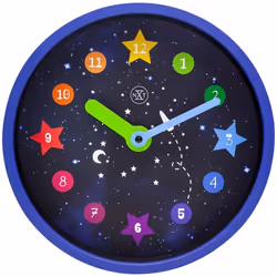 NeXtime Apollo, Wall, Quartz clock, Round, Multicolour, Plastic, Children