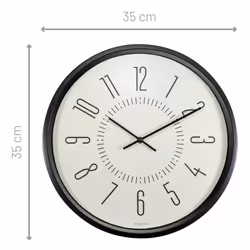 NeXtime Luminous Quartz clock Round Black, White