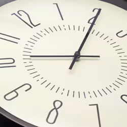 NeXtime Luminous Quartz clock Round Black, White